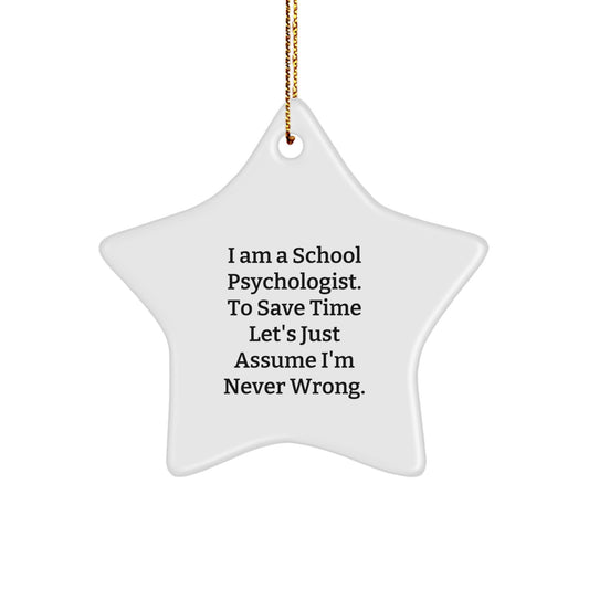 School Psychologist Keepsake Vivid Christmas Ornament for Him Gift - Image 1