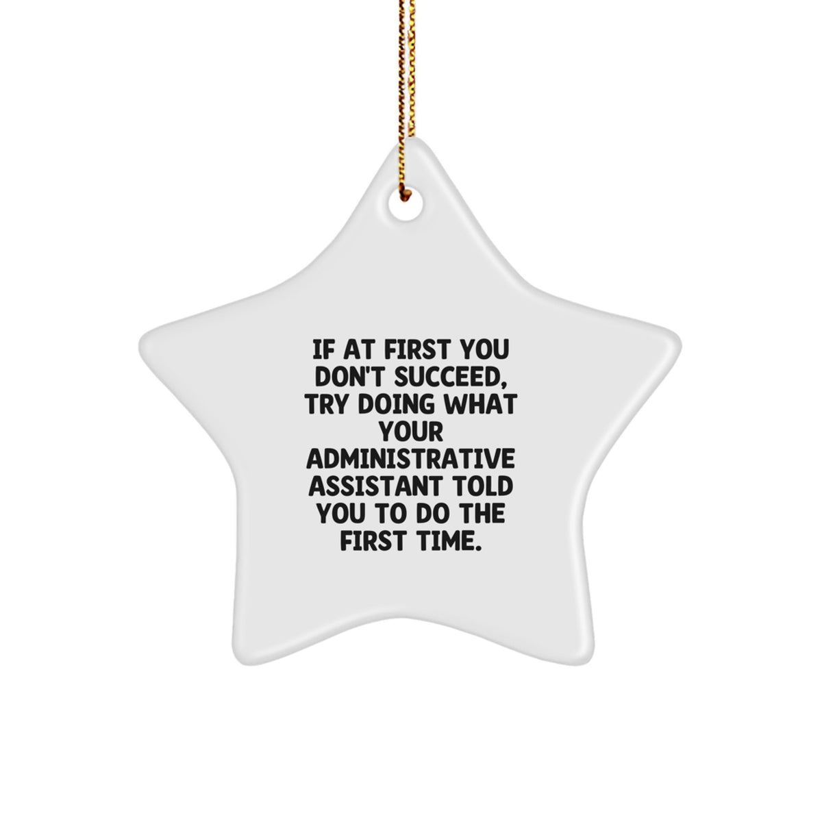 White Star Christmas Ornament Coworkers Gift – Administrative Assistant - Image 1