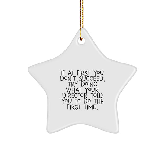 Director Keepsake Christmas Ornament for Him Unique Personal Gift - Image 1