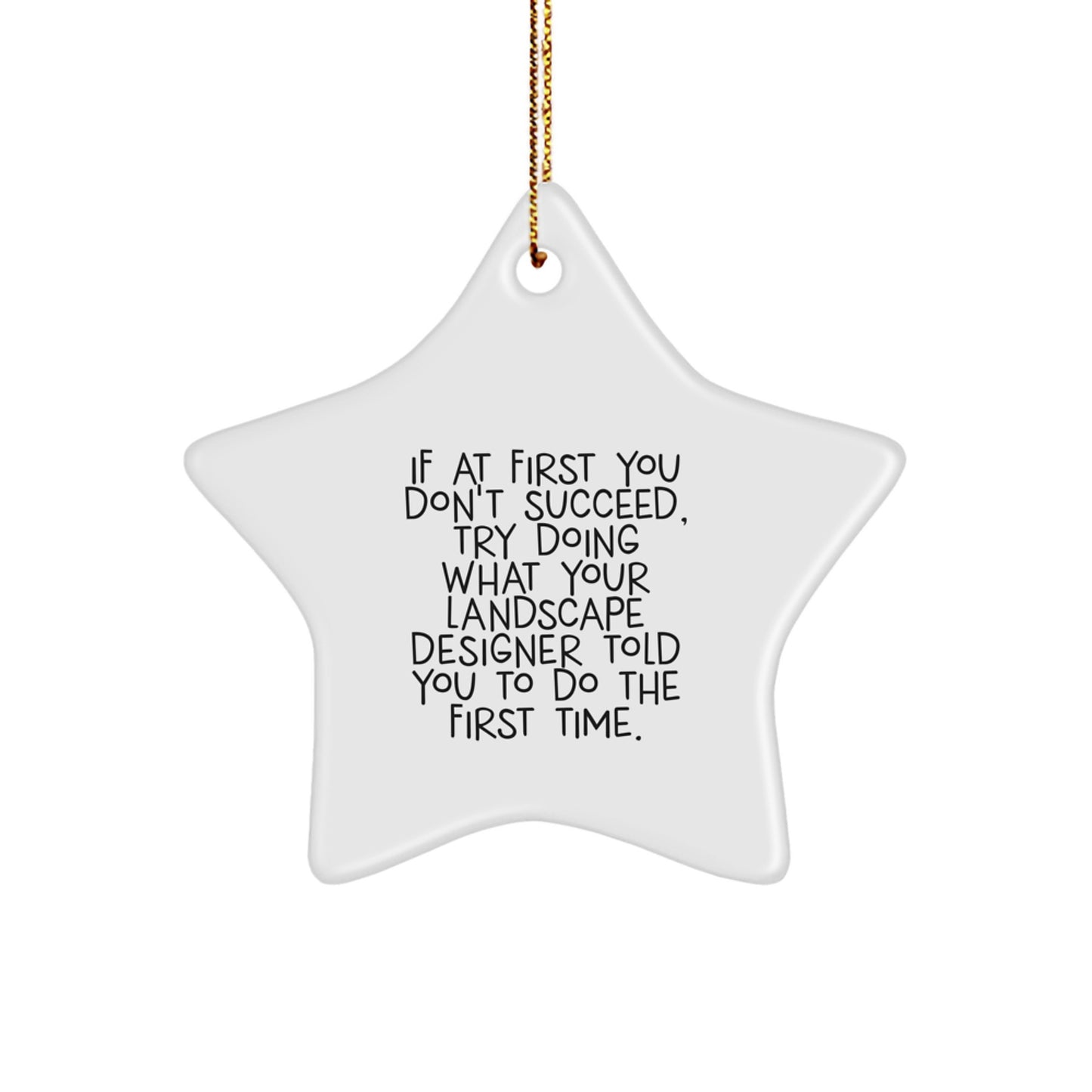 Landscape Designer Keepsake Christmas Ornament for Him Gift - Image 1