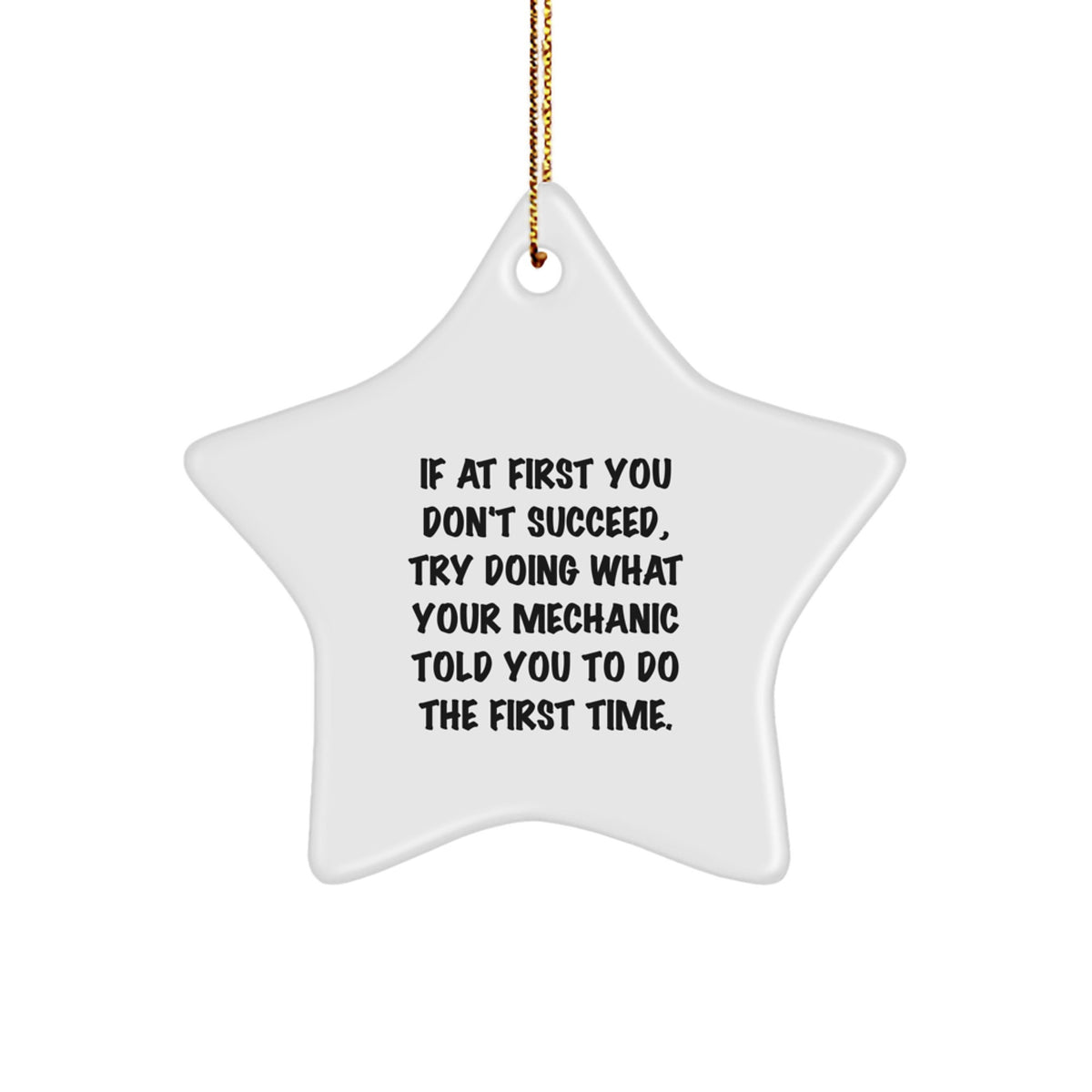 Mechanic Keepsake Christmas Ornament for Him Holiday Gift Bright - Image 1