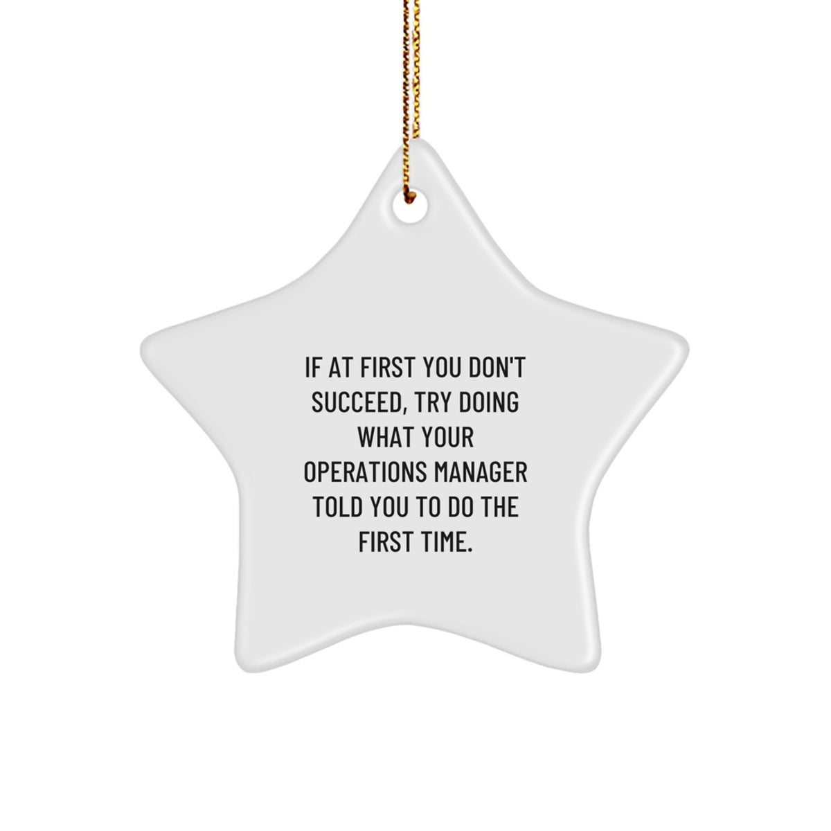 Operations Manager Keepsake Christmas Ornament for Him Gift - Image 1