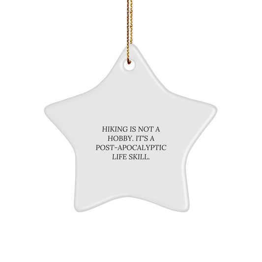 Hiking Adventure Keepsake Trailblazer Christmas Ornament for Him Gift - Image 1