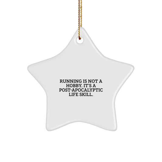 Christmas Gift for Her Running Star Ornament Present - Image 1