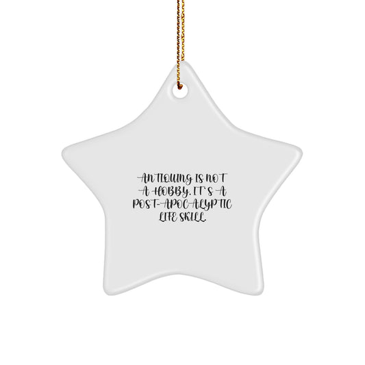 Favorite Christmas Ornament Gift for Kids - Antiquing Is Not A Hobby - Image 1