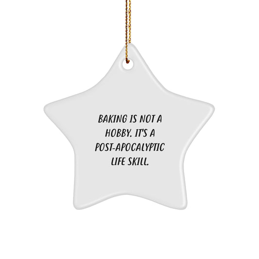 Christmas Gift for Her Present Star Ornament Baking Is Not A Hobby - Image 1