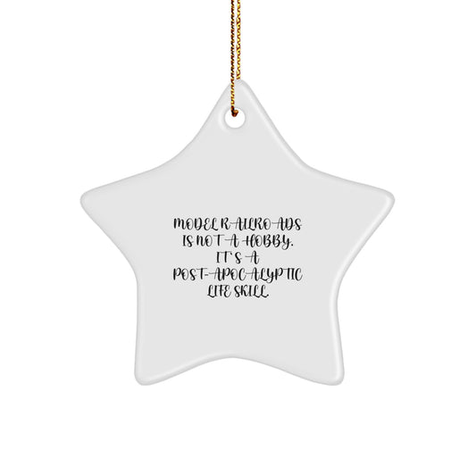 Bold Model Railroads Star Ornament Keepsake for Her Christmas Unique Gift - Image 1