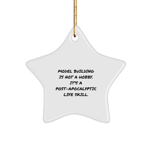 Christmas Gift for Her Model Building Star Ornament Present - Image 1