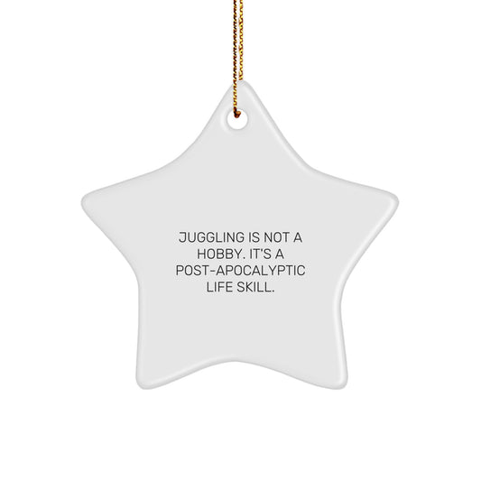 Bold Juggling Star Ornament Christmas Gift for Neighbors Essential - Image 1