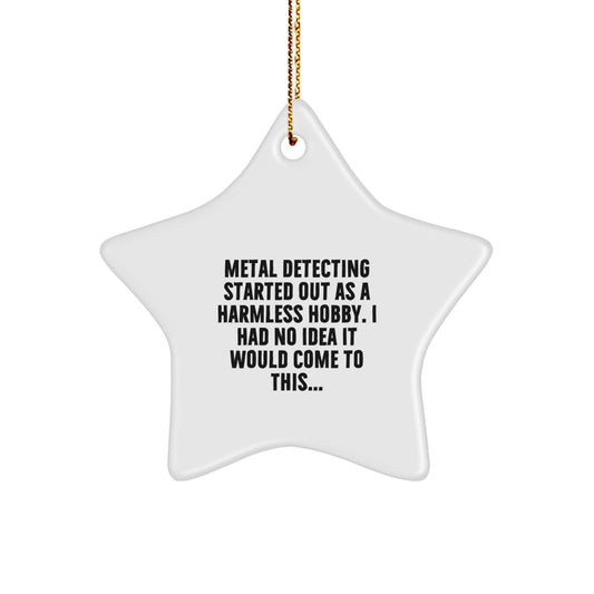 Metal Detecting Keepsake Christmas Ornament for Him Gift - Image 1
