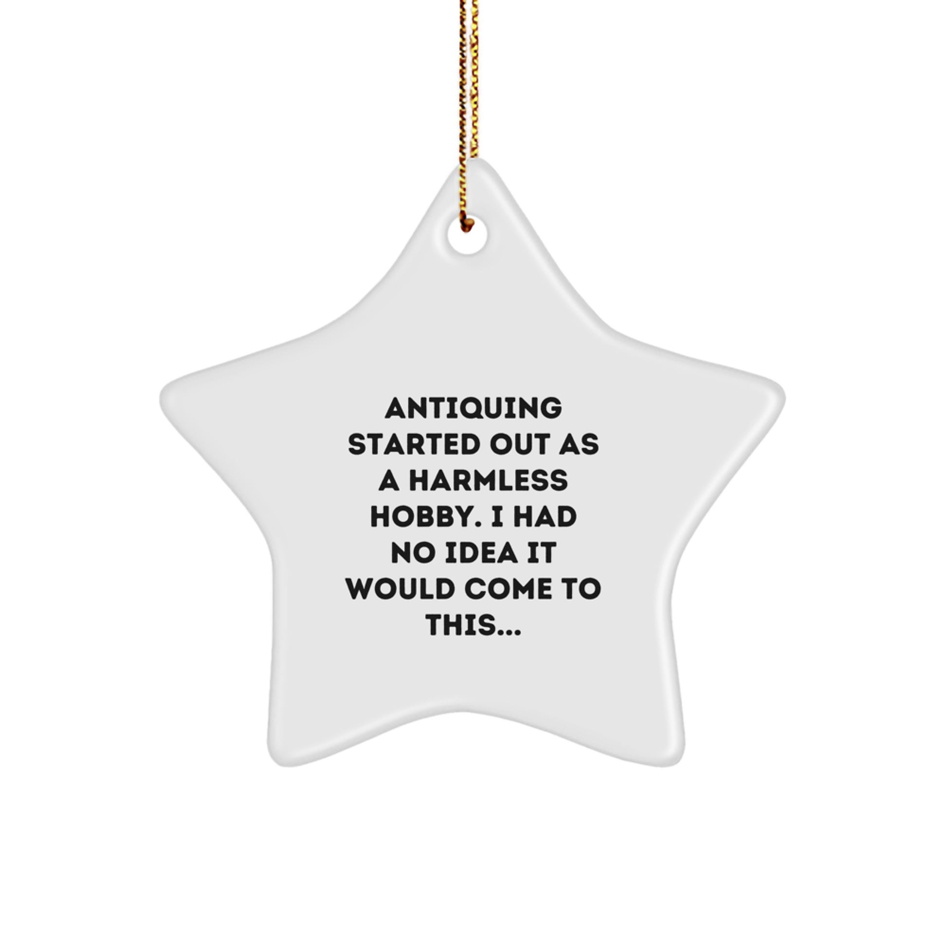 Christmas Gift for Her Antiquing Star Ornament Present - Image 1