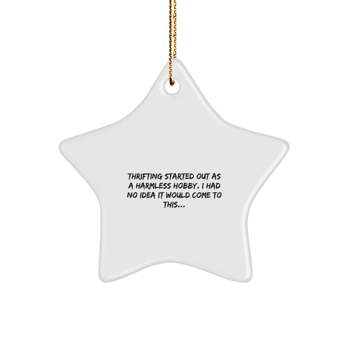 Favorite Christmas Ornament Gift Whimsical Thrifting Quote for Kids - Image 1