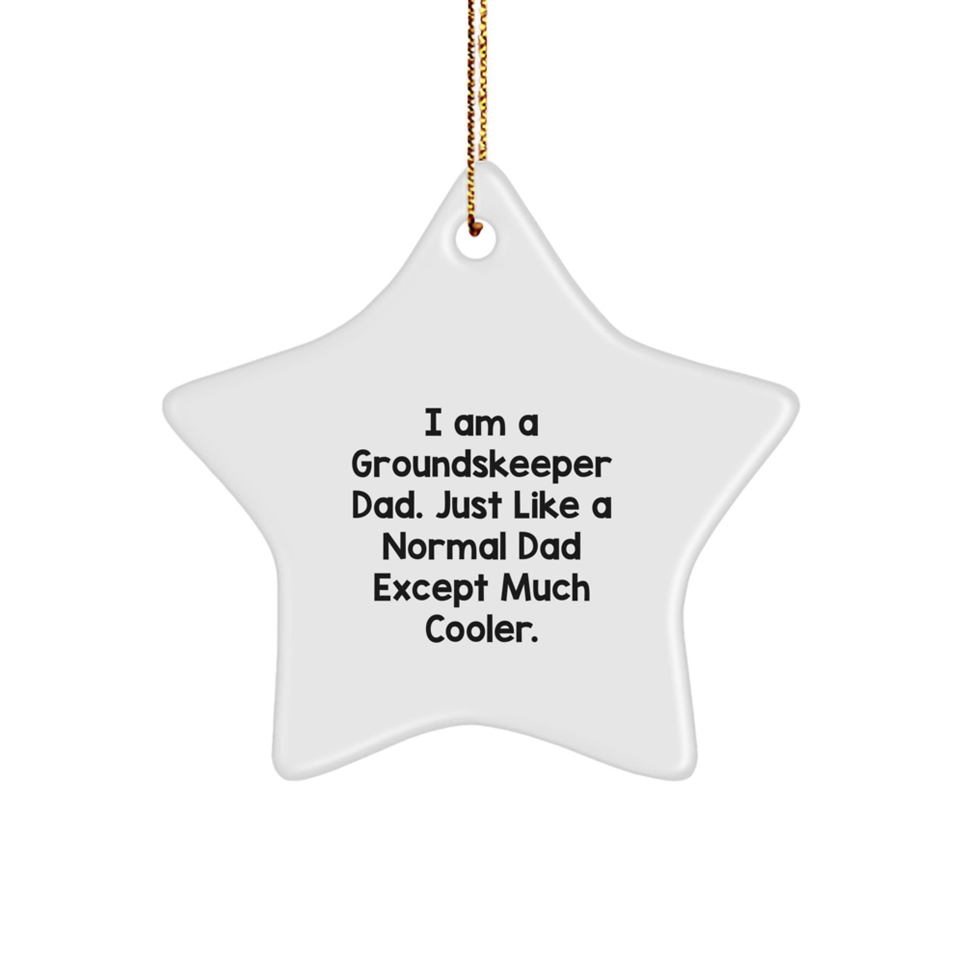Groundskeeper Star Ornament for Her Christmas Gift Present - Image 1