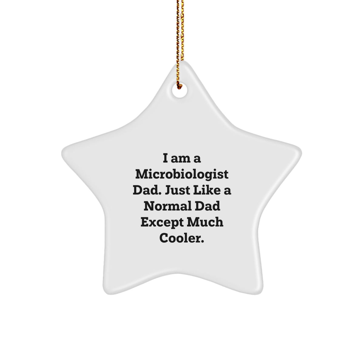 Christmas Gift for Her Microbiologist Star Ornament Cool Present - Image 1