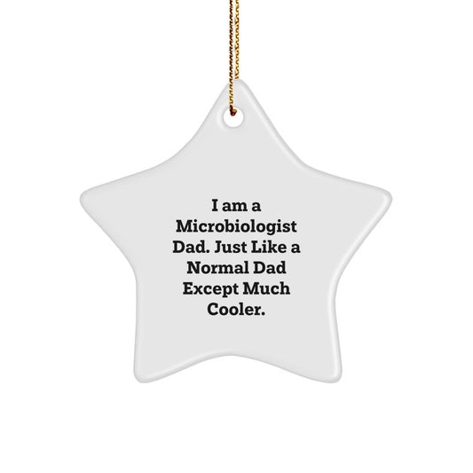 Christmas Gift for Her Microbiologist Star Ornament Cool Present - Image 1