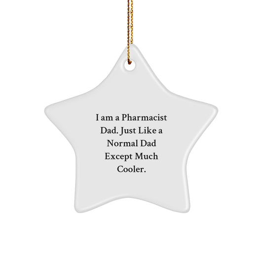 Pharmacist Star Ornament for Friends – Much Cooler Christmas Gift - Image 1