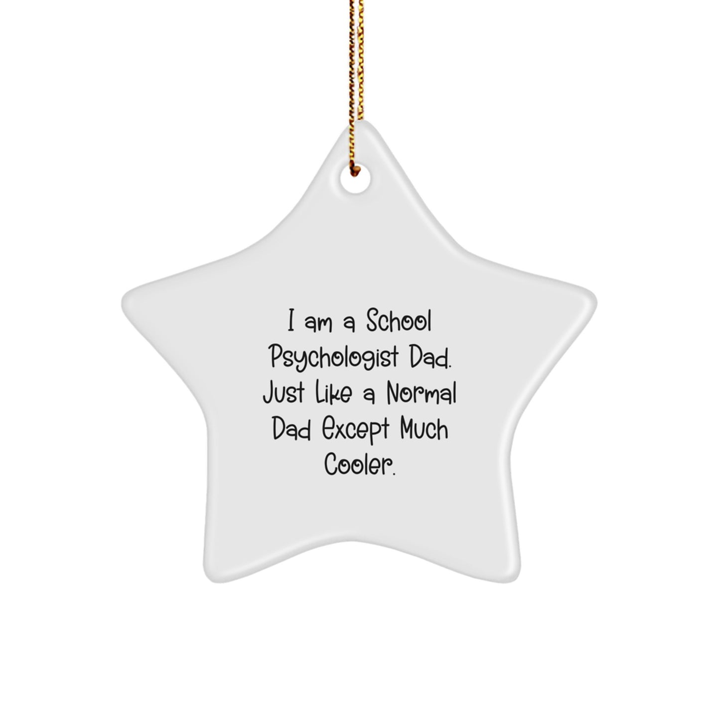 Family Treasure School Psychologist Star Ornament Christmas Gift - Image 1