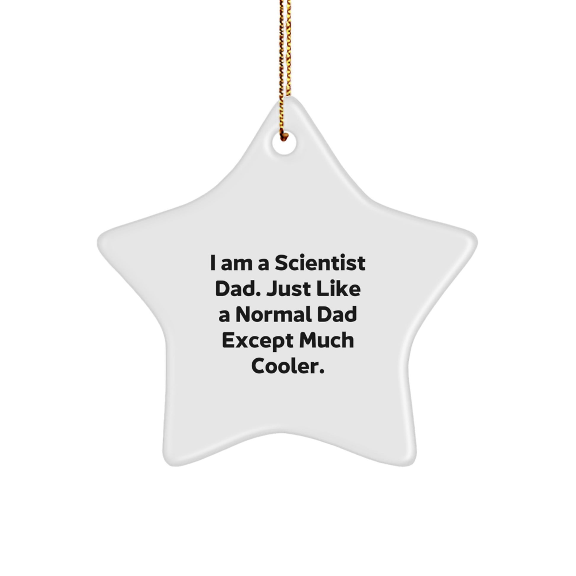 Scientist Dad Keepsake Christmas Ornament for Him Gift - Image 1