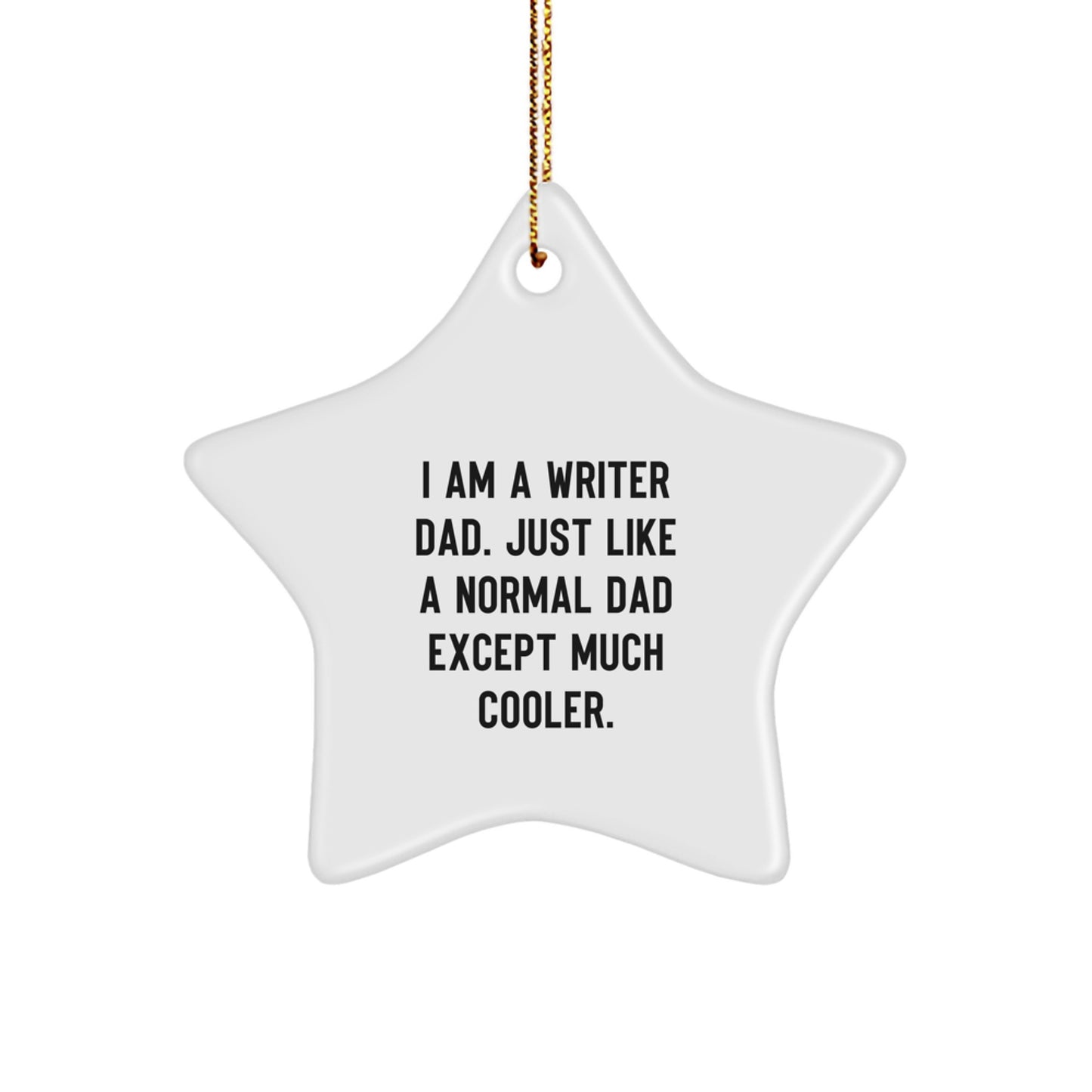 Writer Star Ornament Favorite for Kids Christmas Gift Holiday Keepsake - Image 1