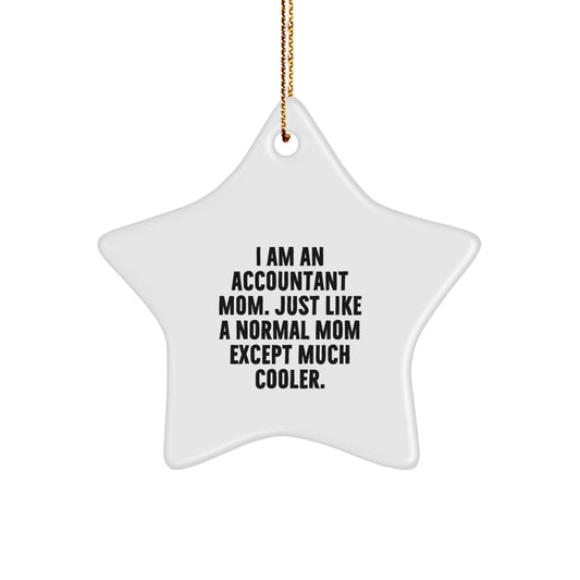 Accountant Mom Star Ornament Favorite for Kids Christmas Gift - Image 1