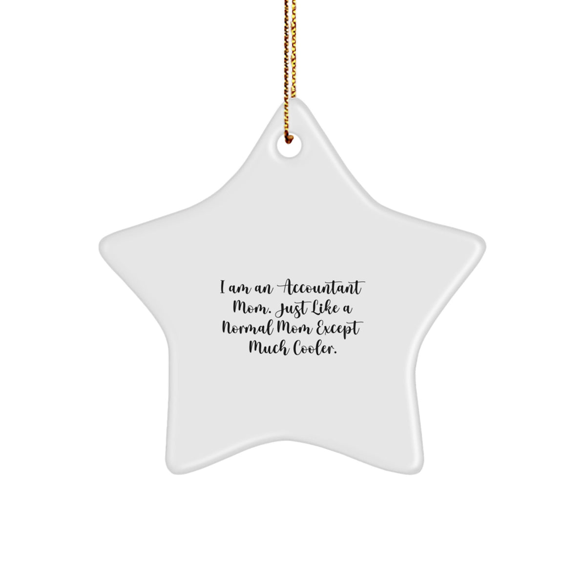 Accountant Mom Star Ornament Idea for Coworkers Christmas Gift - Image 1