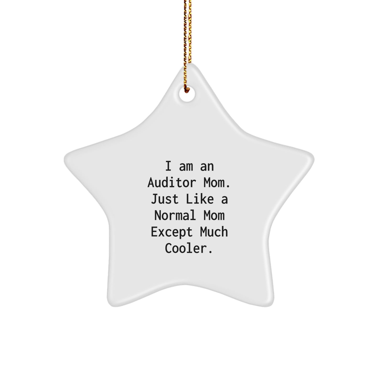 Auditor Mom Star Ornament for Teens Surprise Christmas Gift - Image 1