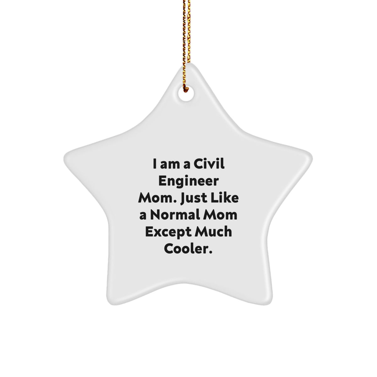 Civil Engineer Mom Keepsake Christmas Ornament for Him Gift - Image 1
