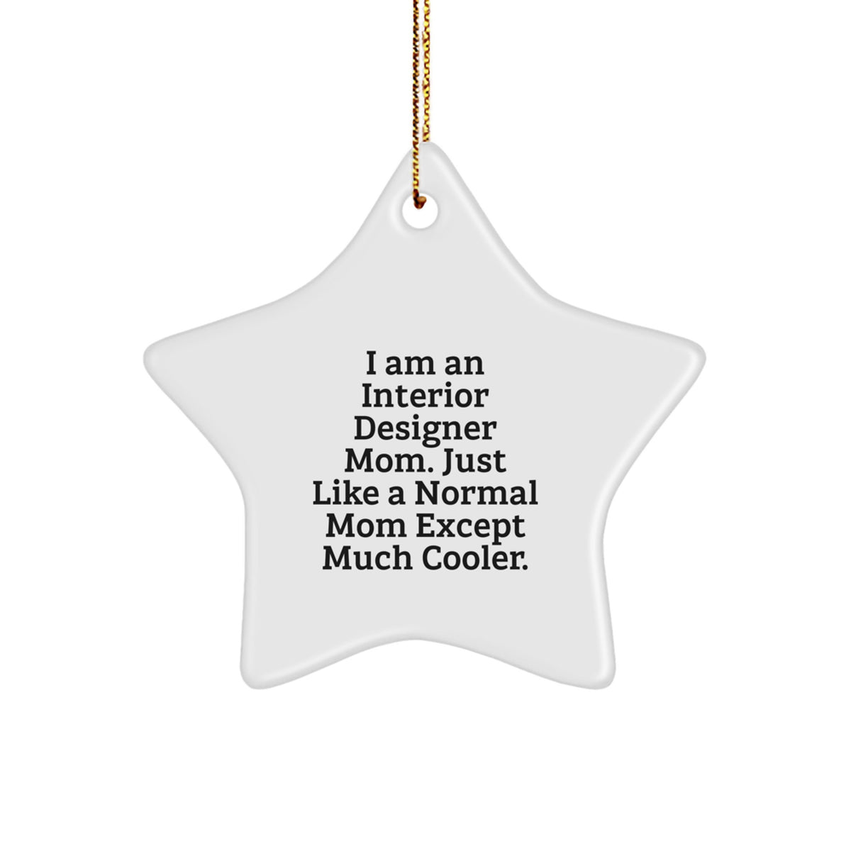 Interior Designer Mom Keepsake Christmas Ornament for Him Gift - Image 1
