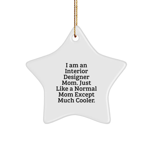 Interior Designer Mom Keepsake Christmas Ornament for Him Gift - Image 1