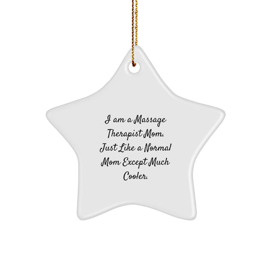 Christmas Gift for Her Massage Therapist Star Ornament Present - Image 1