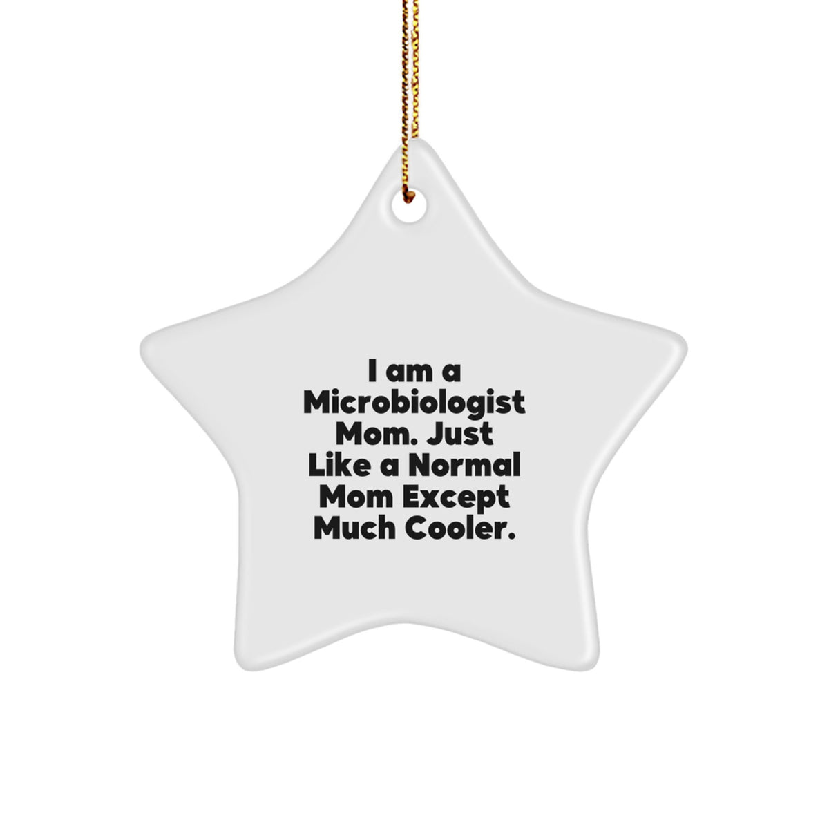 Microbiologist Star Ornament Idea for Coworkers Christmas Unique Gift - Image 1