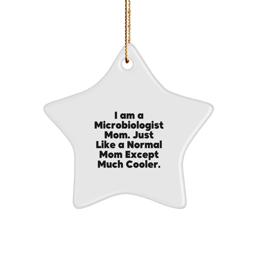 Microbiologist Star Ornament Idea for Coworkers Christmas Unique Gift - Image 1
