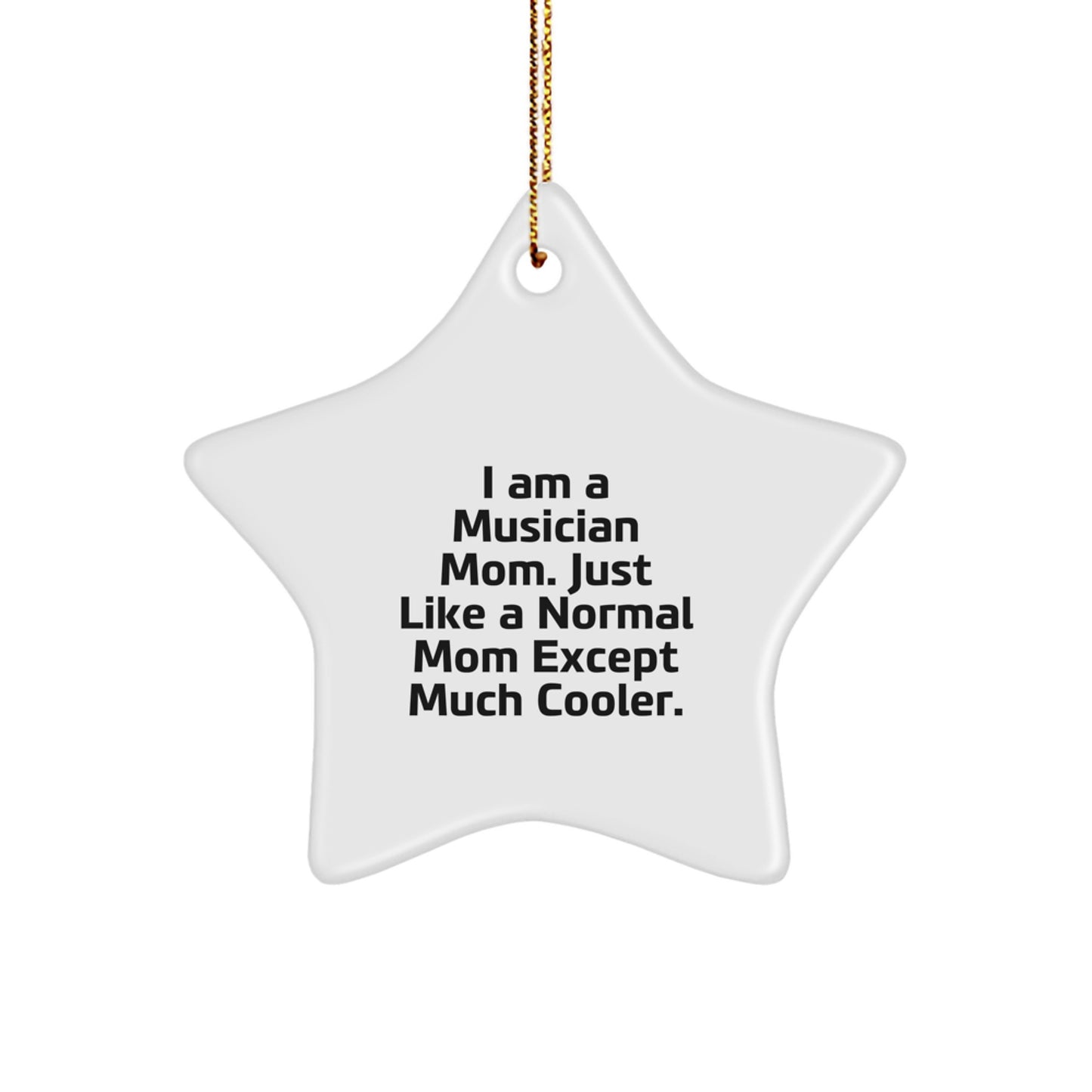 Musician Mom Keepsake Bright Christmas Ornament for Him Gift - Image 1