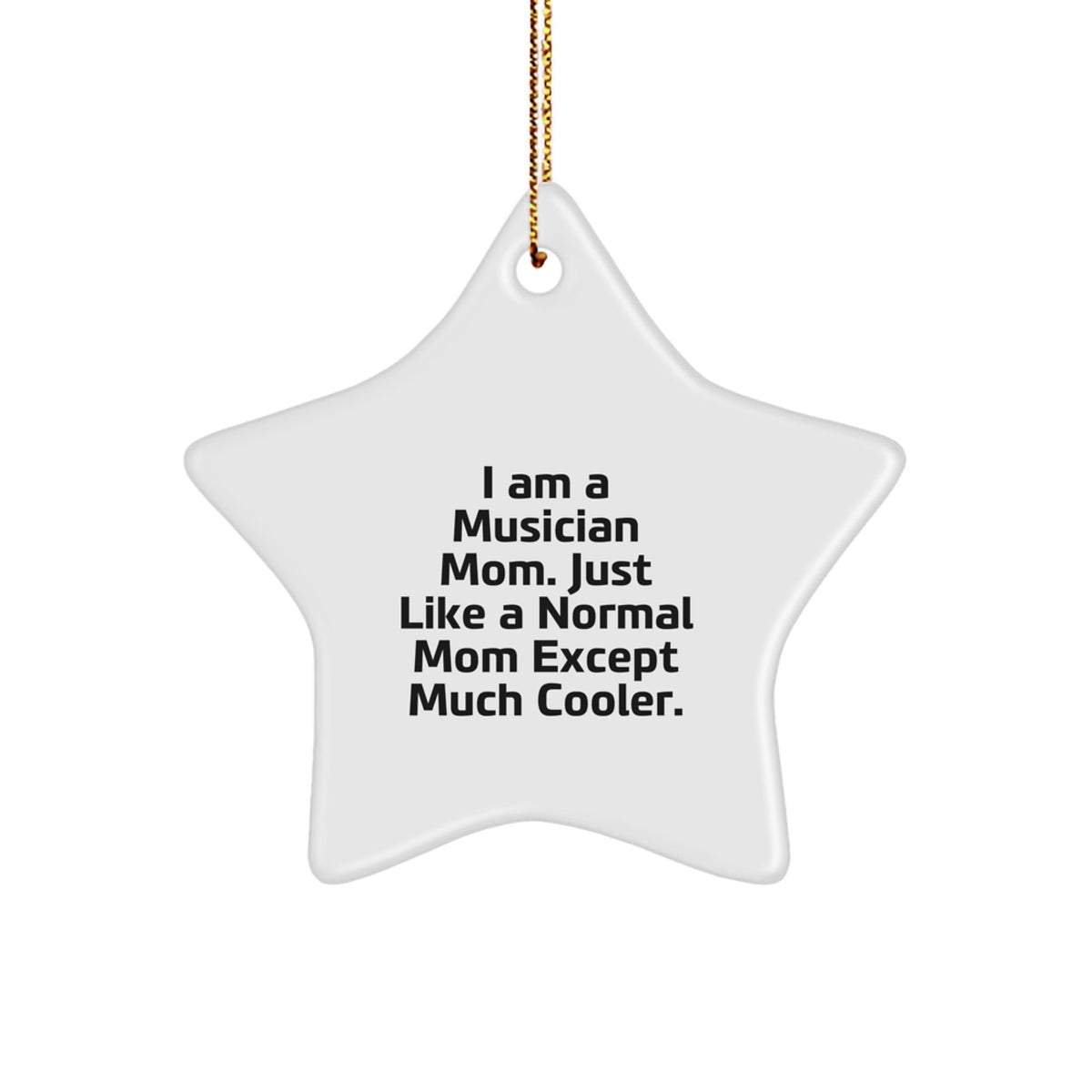 Musician Mom Keepsake Bright Christmas Ornament for Him Gift - Image 1