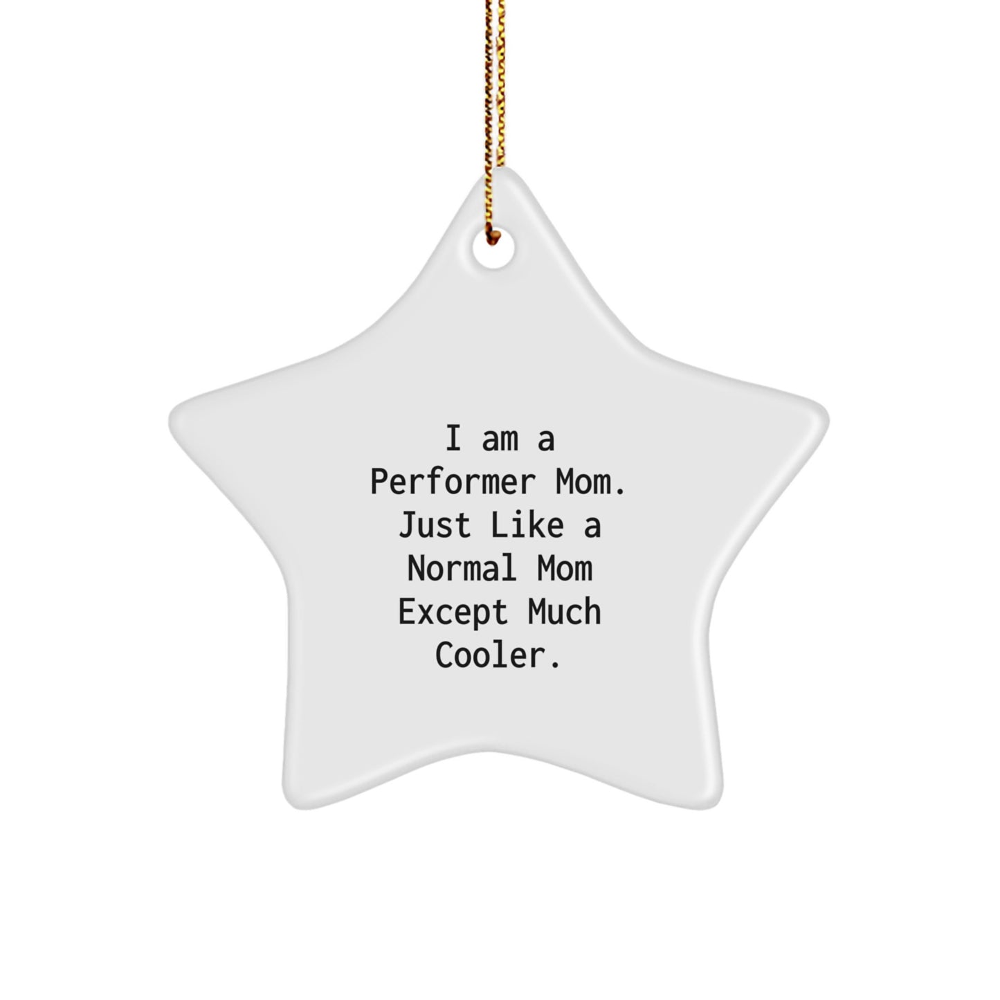 Performer Star Christmas Ornament for Family Treasure Gift - Image 1