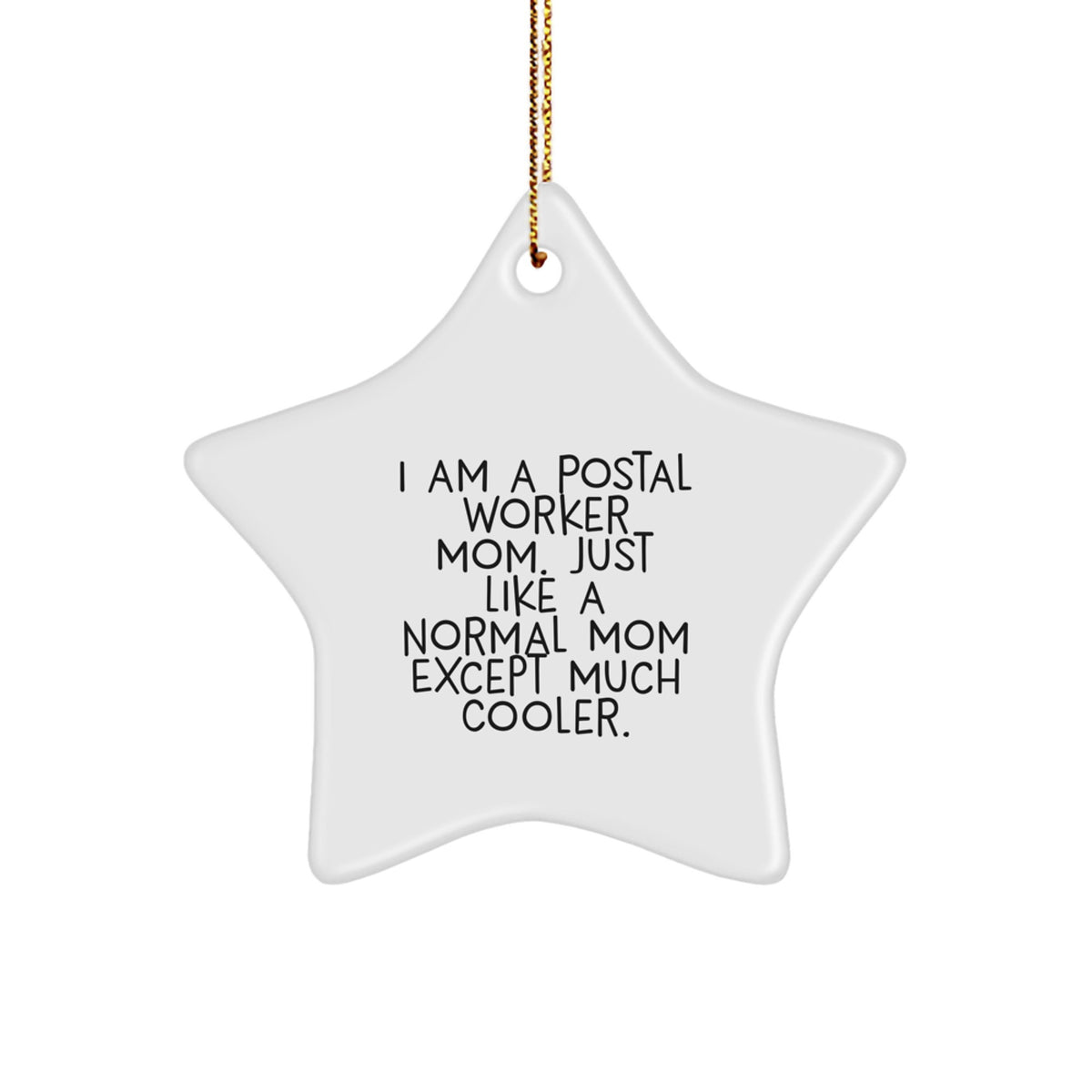 Postal Worker Keepsake Christmas Ornament for Him Gift - Image 1