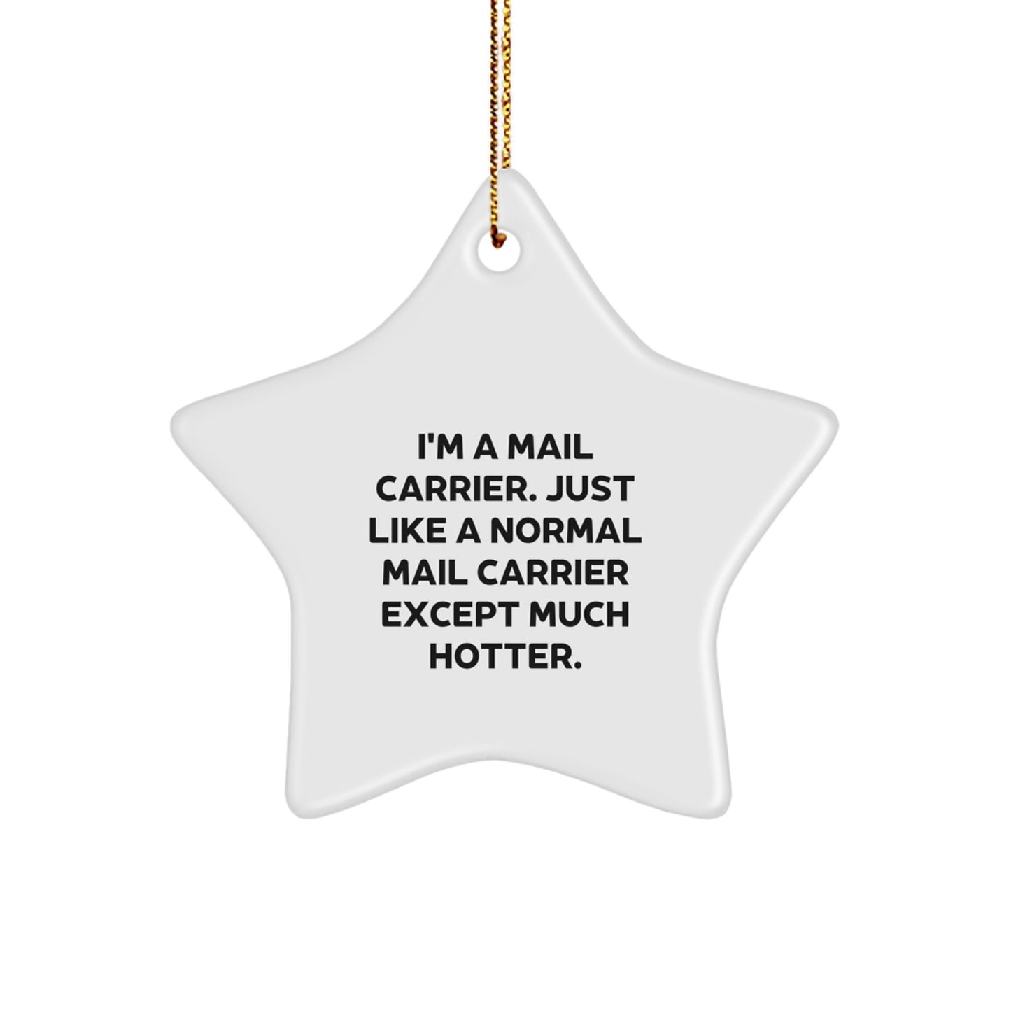 Funny Mail Carrier Gifts for Men Women Friends - Star Ornament from Family, Cute Christmas Unique Gifts for Mail Carrier - Image 1