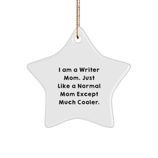 Writer Star Ornament Idea for Coworkers Christmas Unique Gift – Much Cooler - Image 1