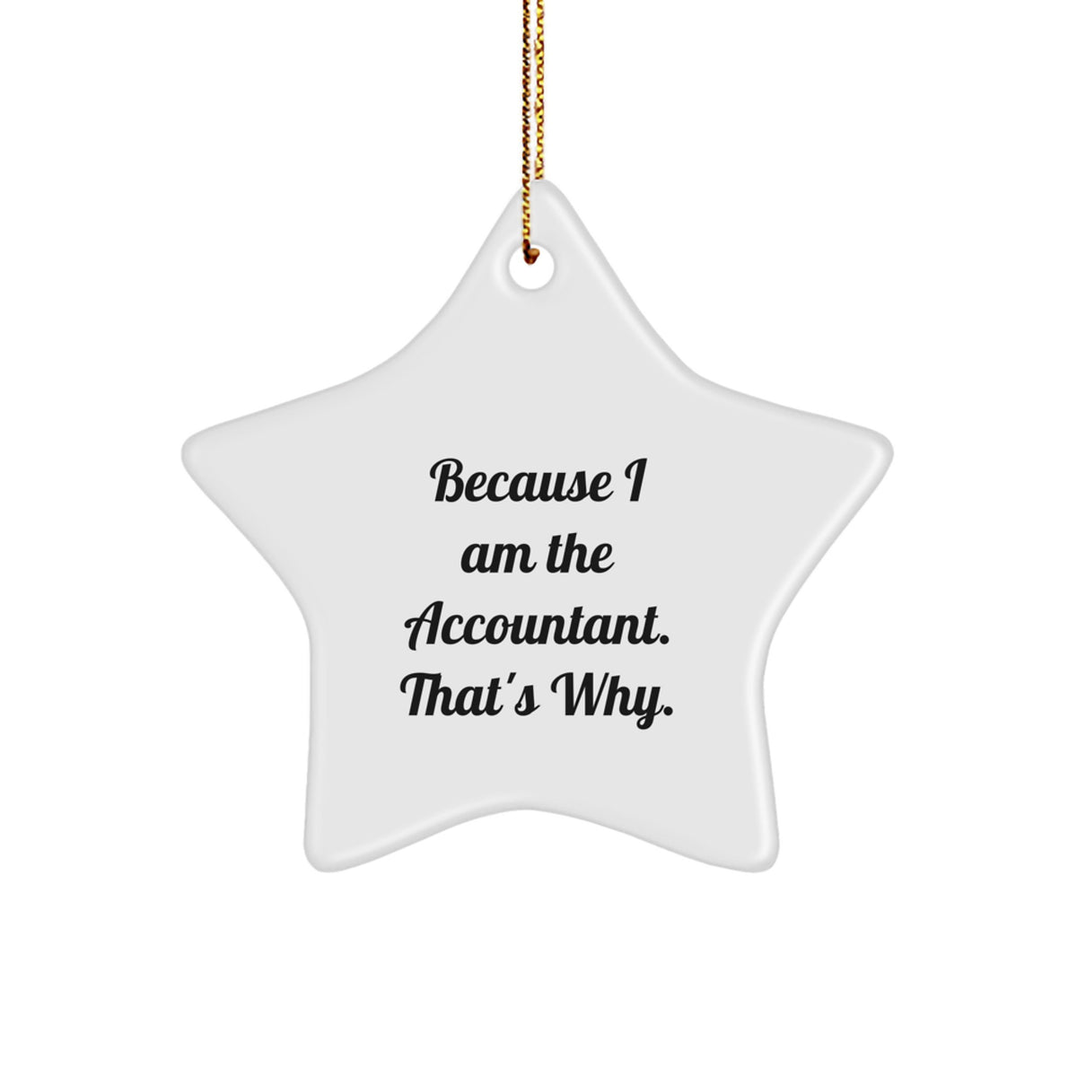 Witty Accountant Christmas Ornament Gift for Friends - Image 1