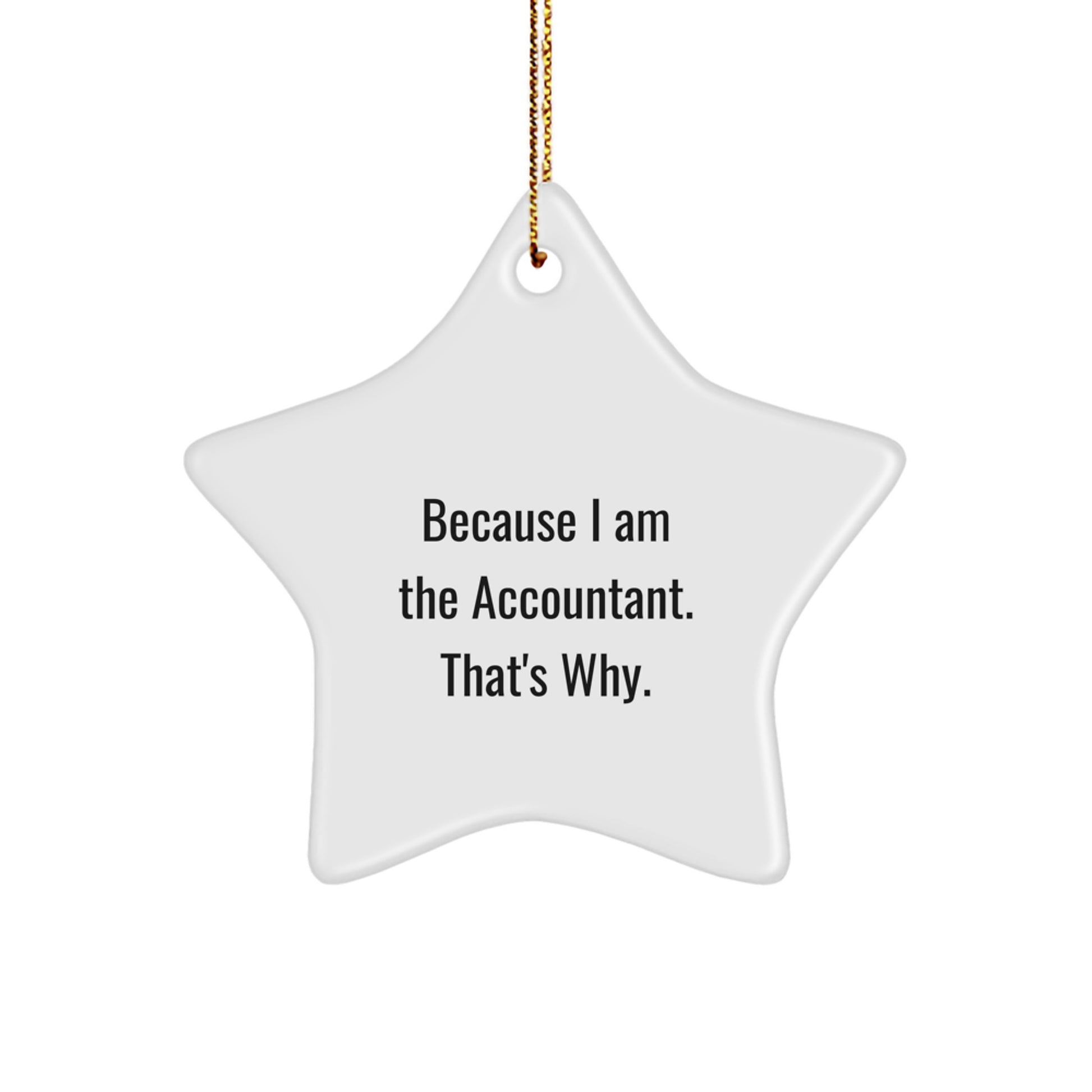 Accountant Keepsake Bright Starry Christmas Ornament for Him Gift - Image 1