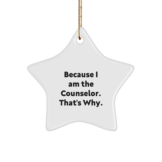 Counselor Keepsake Christmas Ornament for Him Holiday Tree Gift for - Image 1
