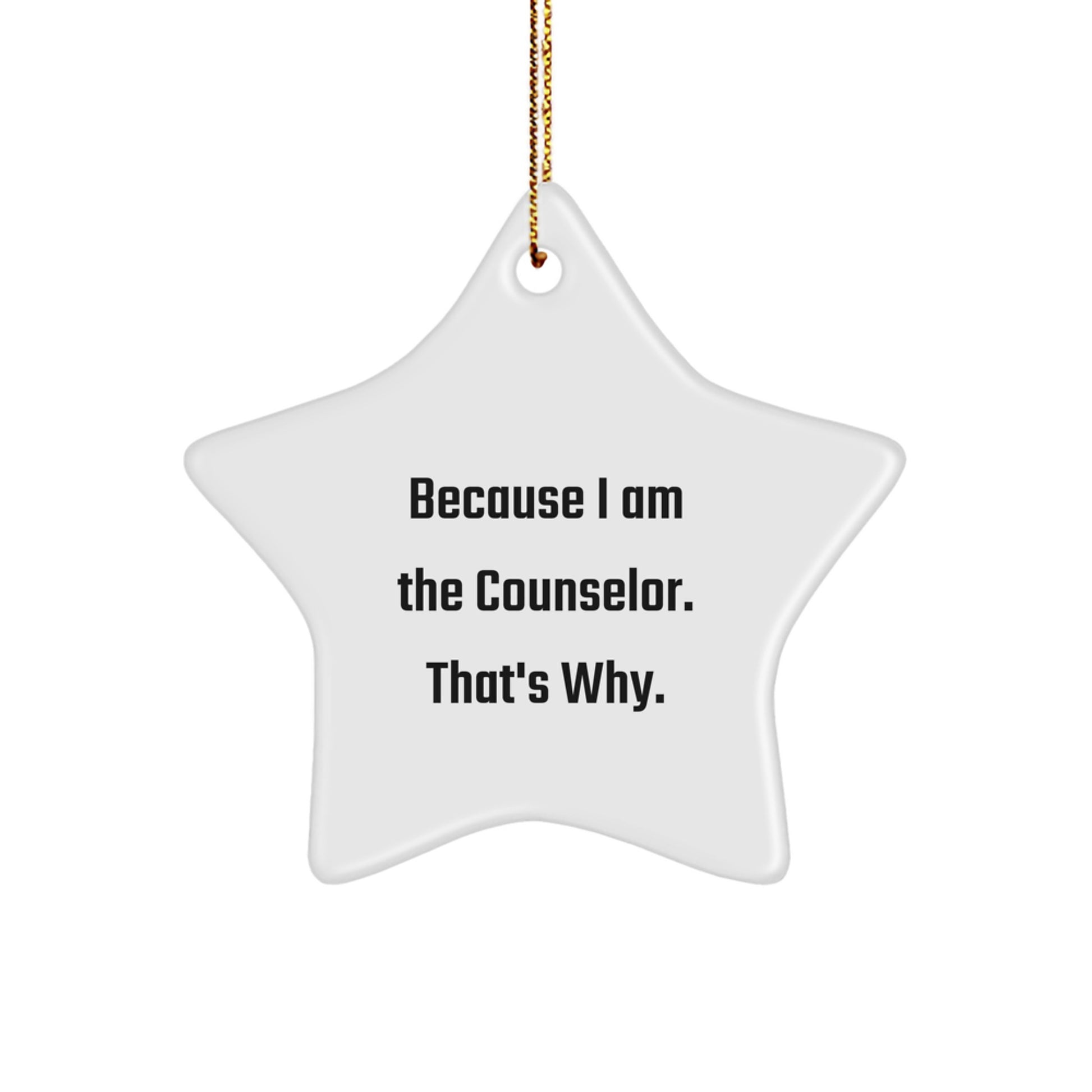 Counselor Favorite Star Ornament for Kids Christmas Gift - Image 1