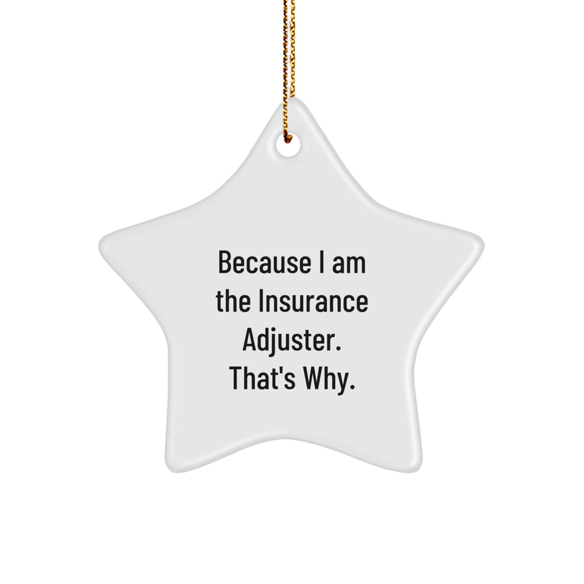 Insurance Adjuster Keepsake Christmas Ornament for Him Holiday Gift - Image 1