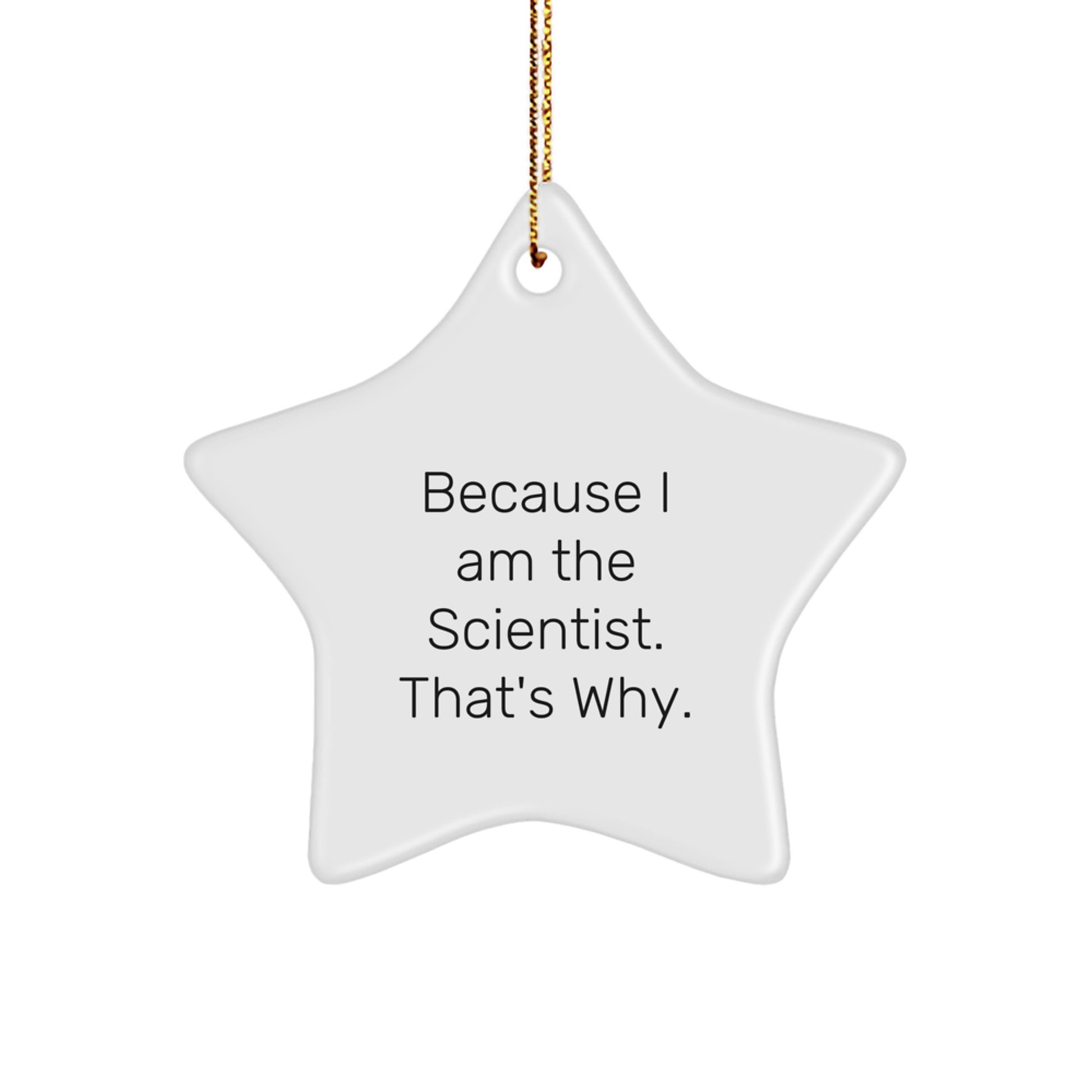 Favorite Scientist Star Christmas Ornament for Kids Keepsake Gift Bright - Image 1