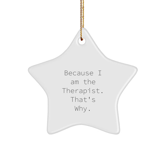 Therapist Keepsake Christmas Ornament for Him Gift - Image 1