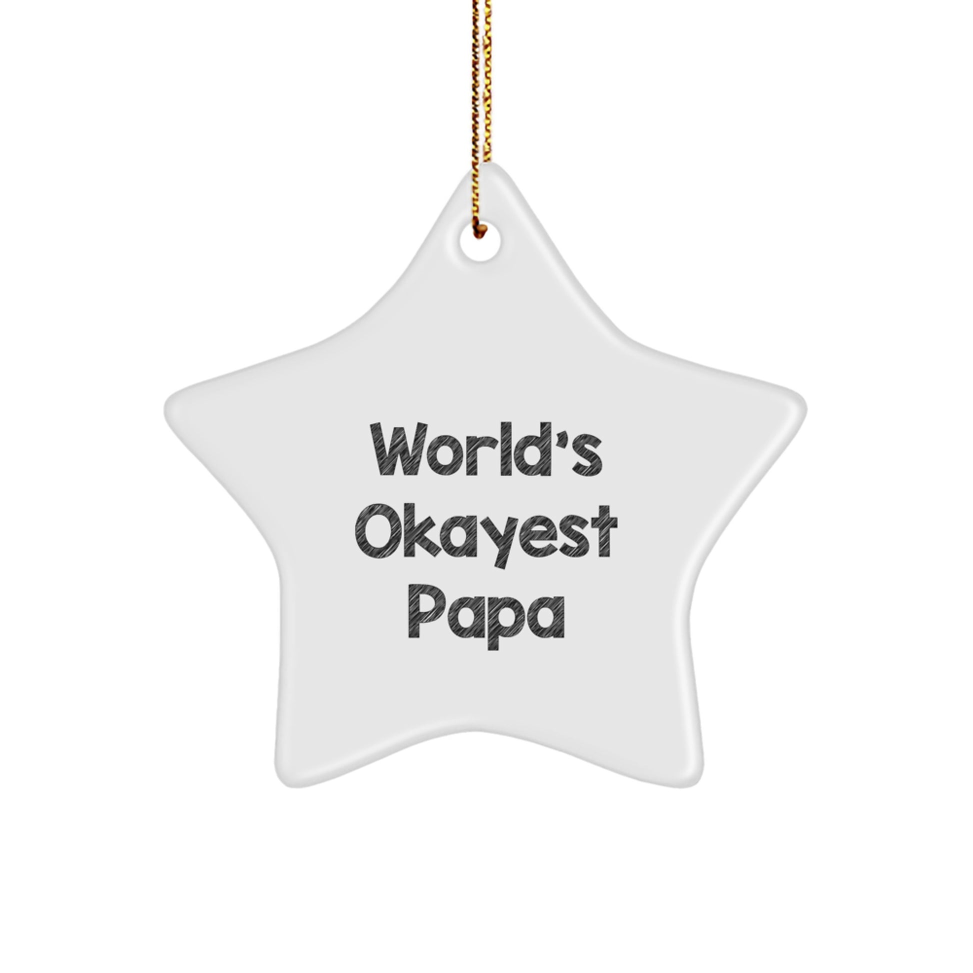 Papa Favorite Star Ornament for a Sibling Christmas Holiday Gift - Image 1