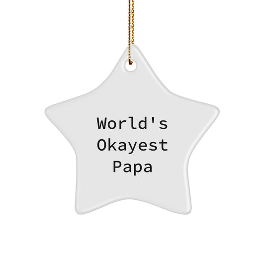 Papa Keepsake Christmas Ornament for Him Gift - Image 1
