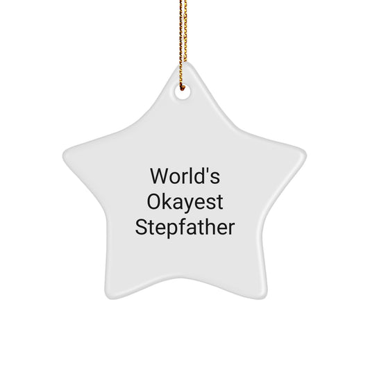 Stepfather Star Ornament for a Best Friend Companion Christmas Gift - Image 1