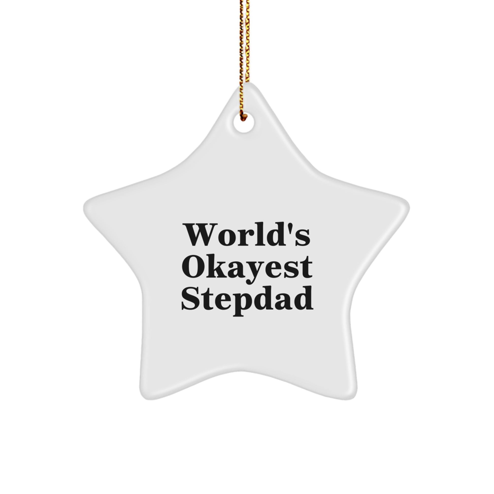 Stepdad Christmas Ornament Idea for Coworkers Gift - Image 1