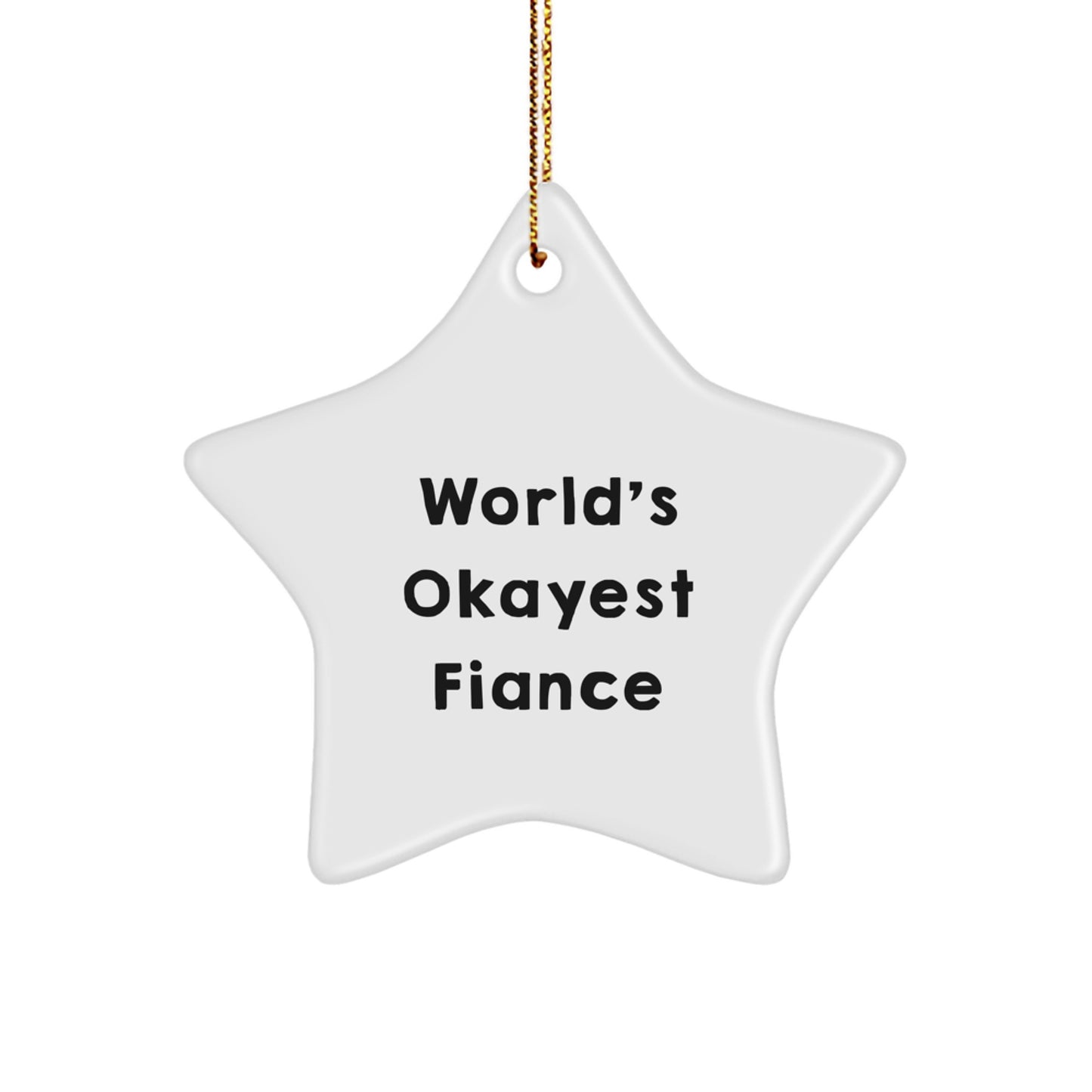 Fiance Star Ornament Collectible for Neighbors Christmas Gift - Image 1